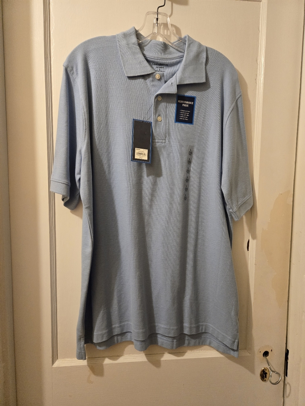 Men's Performance Polo Shirt - Light Blue